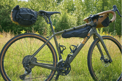Arkel Rollpacker Rear Bikepacking Bag on a gravel bike
