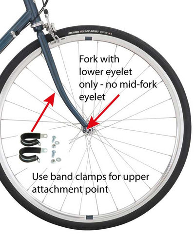 Arkel Bike Bags OMM Band Clamps (pair)  - AC LowRider Rack